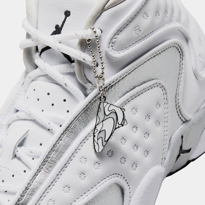 Air Jordan OG Womens Lifestyle Shoes (White/Metallic Silver/Black)