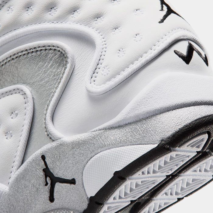 Air Jordan OG Womens Lifestyle Shoes (White/Metallic Silver/Black)