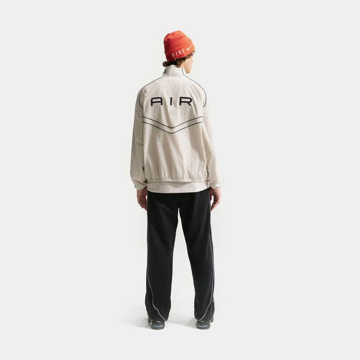 Air Open Hem Fleece Mens Pants (Black/White)