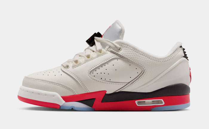 Air Jordan Sixty Plus Low Grade School Basketball Shoes (Sail/Black/Reflect Silver/Fire Red)