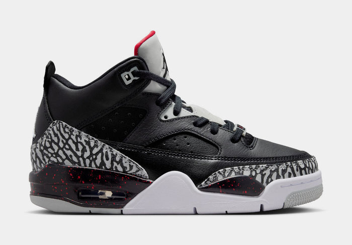 Air Jordan Son Of Mars Low Grade School Lifestyle Shoes (Black/University Red/Grey Mist)