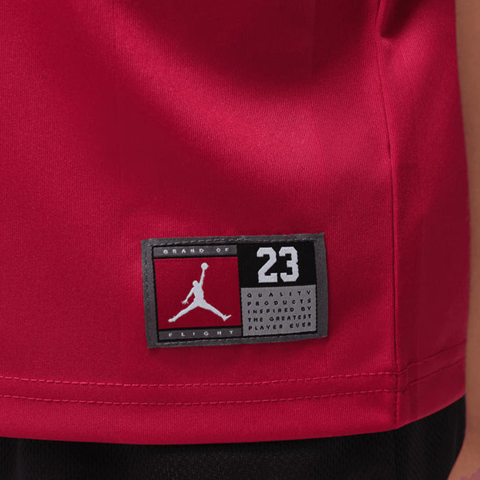 Air Jordan Sport Jersey And Mesh Short Infant Toddler Set (Black/Red)