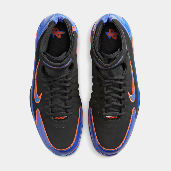 Air Zoom Huarache 2K4 Penny Hardaway Mens Basketball Shoes (Black/Varsity Royal/Safety Orange)