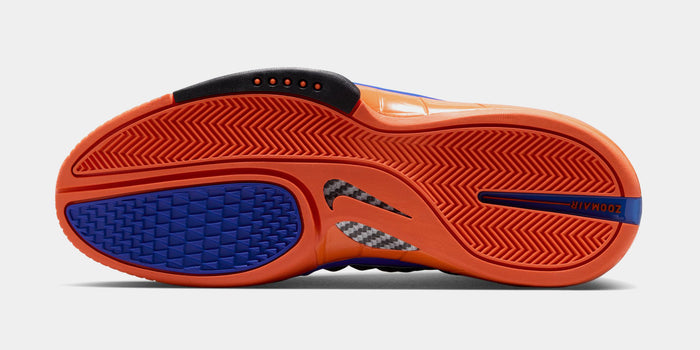 Air Zoom Huarache 2K4 Penny Hardaway Mens Basketball Shoes (Black/Varsity Royal/Safety Orange)