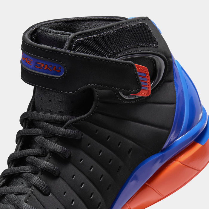 Air Zoom Huarache 2K4 Penny Hardaway Mens Basketball Shoes (Black/Varsity Royal/Safety Orange)