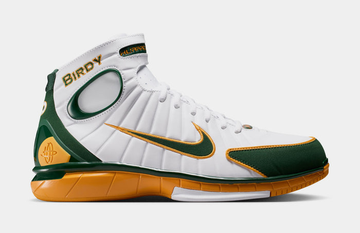Air Zoom Huarache 2K4 Sue Bird Mens Basketball Shoes (White/Deer Forest/Canyon Gold)