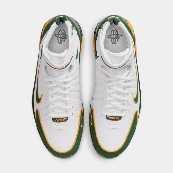 Air Zoom Huarache 2K4 Sue Bird Mens Basketball Shoes (White/Deer Forest/Canyon Gold)