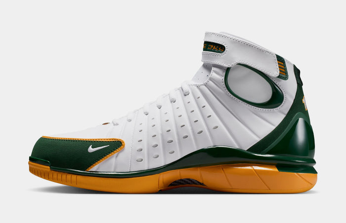 Air Zoom Huarache 2K4 Sue Bird Mens Basketball Shoes (White/Deer Forest/Canyon Gold)