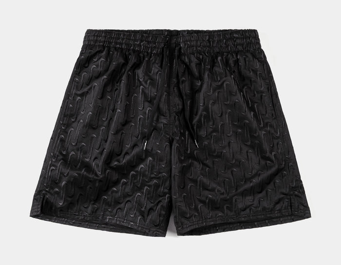All Over Print 7" Volley Trunk Mens Shorts (Black/Black)