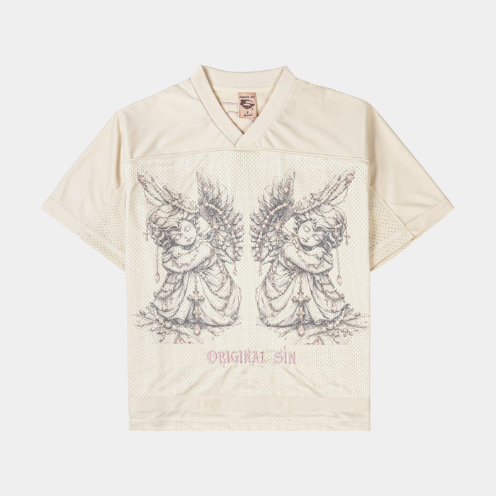Angels Mesh Womens Jersey (Cream/Pink)