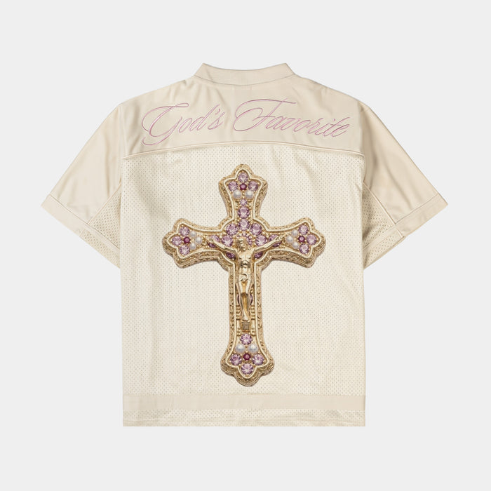 Angels Mesh Womens Jersey (Cream/Pink)