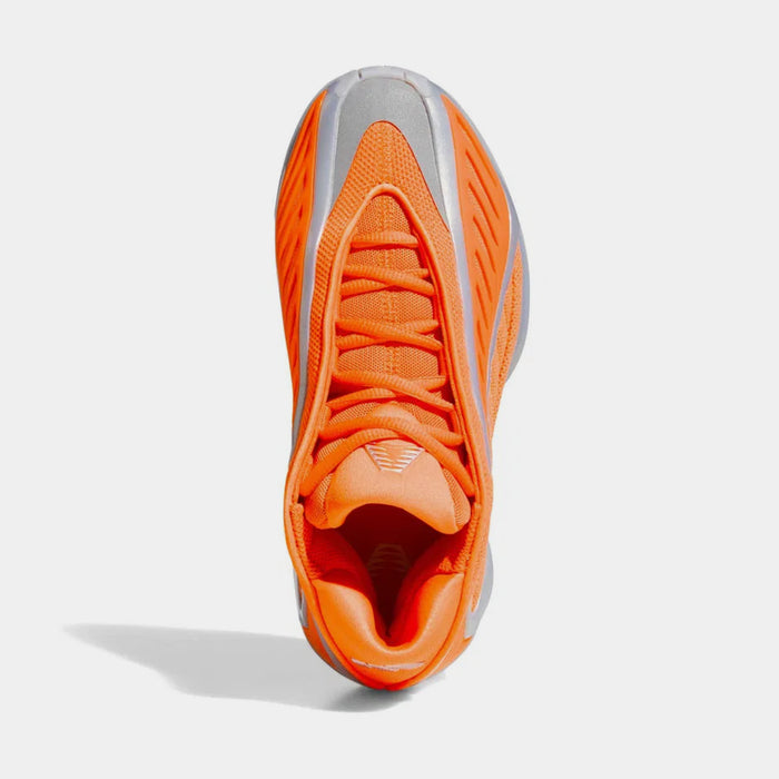 Anthony Edwards 2 All Star Grade School Basketball Shoes (Lucid Orange/Silver Metallic/Grey One)