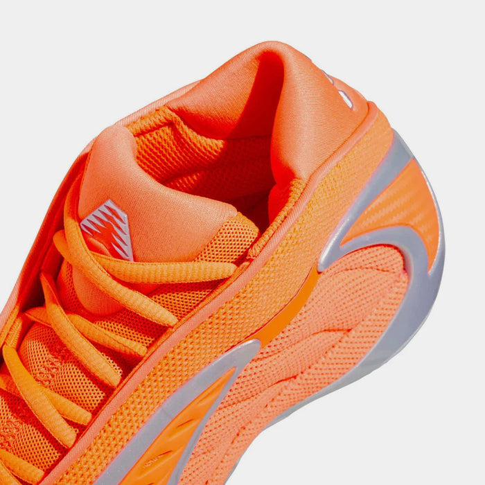 Anthony Edwards 2 All Star Grade School Basketball Shoes (Lucid Orange/Silver Metallic/Grey One)