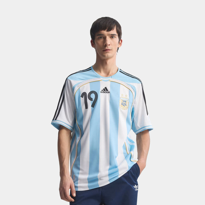Argentina Home 2006 Messi Mens Jersey (White)