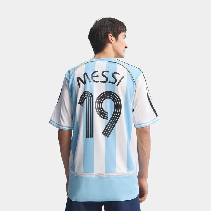 Argentina Home 2006 Messi Mens Jersey (White)