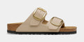 Arizona Big Buckle Womens Sandals (Beige/Gold)