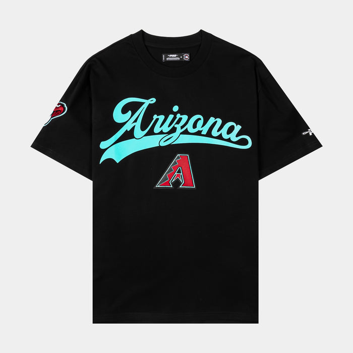 Arizona Diamondbacks Living Large Drop Shoulder Mens Short Sleeve Shirt (Black/Red)