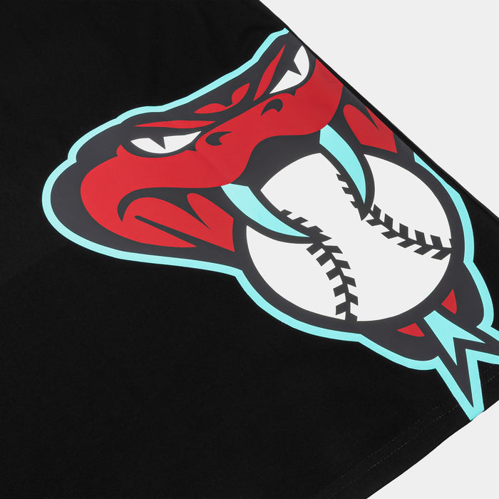Arizona Diamondbacks Living Large Drop Shoulder Mens Short Sleeve Shirt (Black/Red)