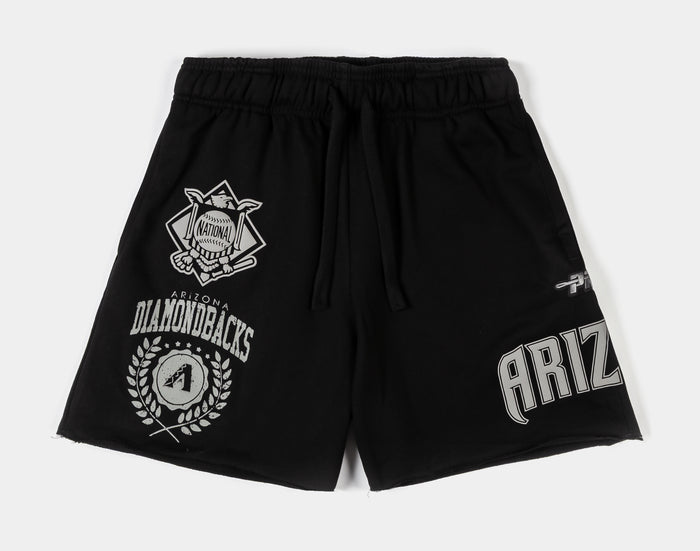 Arizona Diamondbacks Street Team Fleece Mens Shorts (Black/Gray)