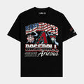 Arizona Diamondbacks Victory Drop Shoulder Mens Short Sleeve Shirt (Black/Red)