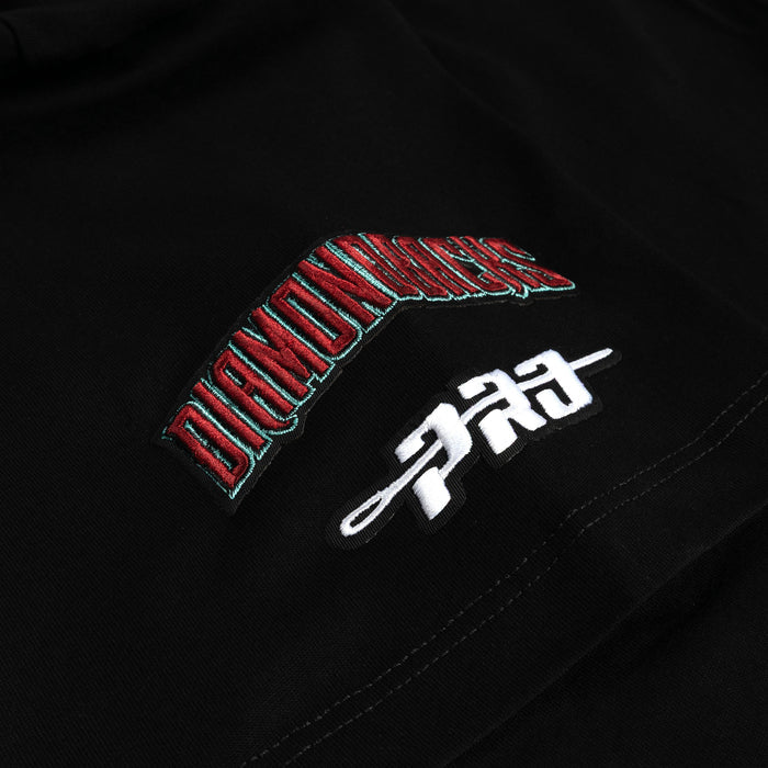 Arizona Diamondbacks Victory Drop Shoulder Mens Short Sleeve Shirt (Black/Red)