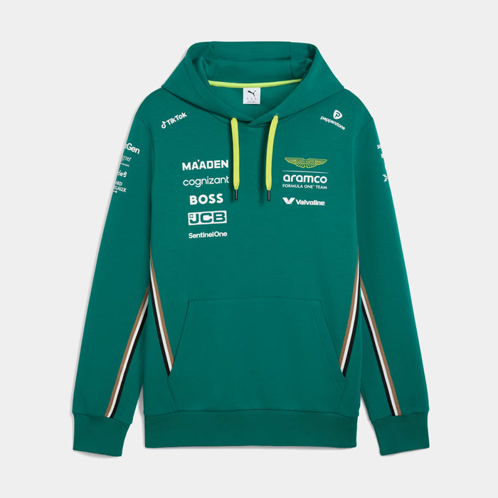 Aston Martin Aramco F1 Team Replica Mens Hoodie (Green Lux)