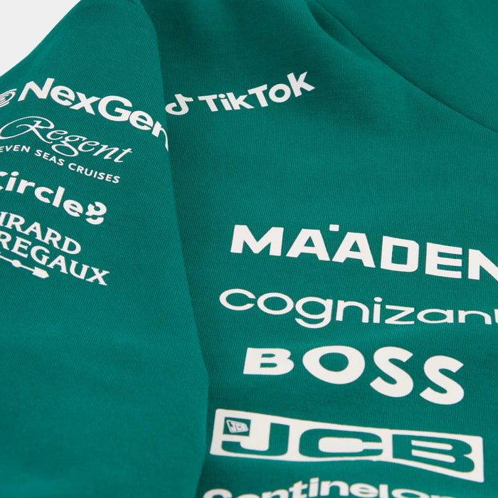 Aston Martin Aramco F1 Team Replica Mens Hoodie (Green Lux)