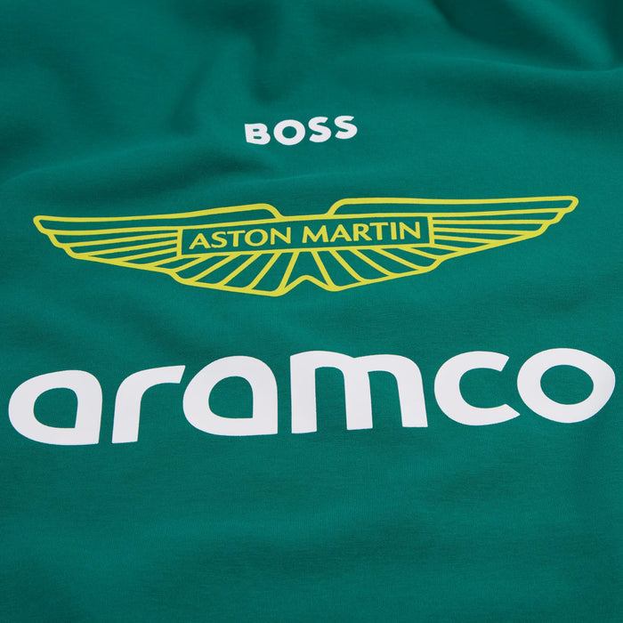 Aston Martin Aramco F1 Team Replica Mens Hoodie (Green Lux)