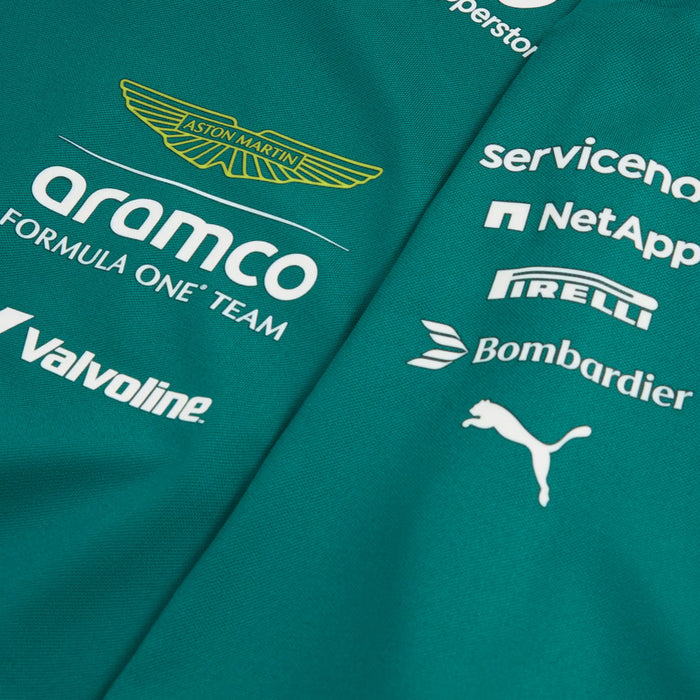Aston Martin Aramco F1 Team Replica Mens Short Sleeve Shirt (Green Lux)