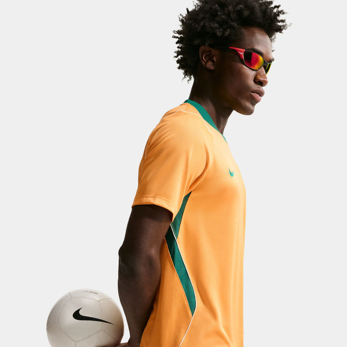 Australia 2026 Stadium Home Dri-FIT Soccer Mens Jersey (Sport Gold/Mystic Green)