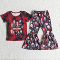 B14-1 See You In Your Dreams Top Bell Pants Girls Halloween Clothes Set