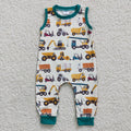 Baby boys construction print romper      SR0197