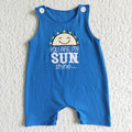 Baby boys sleeveless embroidery romper   SR0034