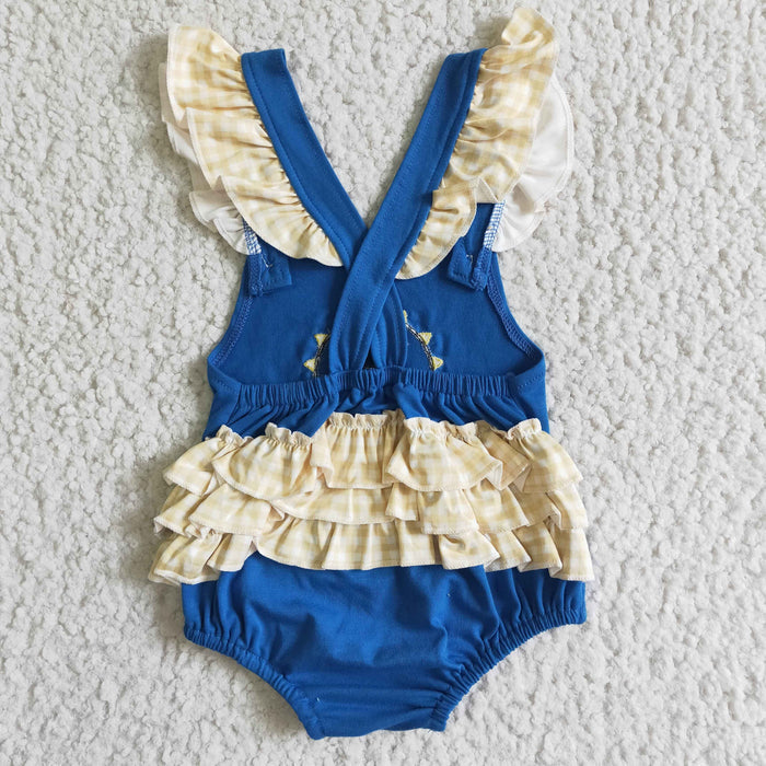 Baby girls bubble embroidery romper   SR0035