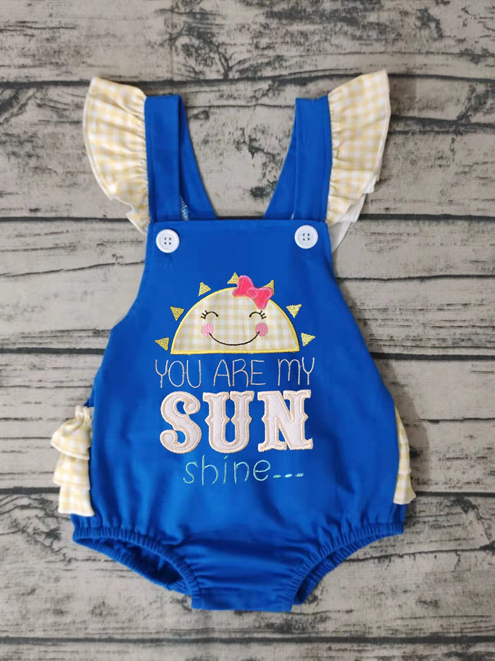 Baby girls bubble embroidery romper   SR0035