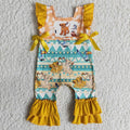 Baby girls cartoon LION romper   B15-10