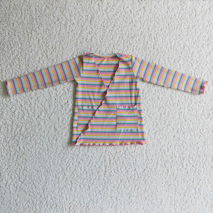 Baby girls rainbow cotton cardigan   GT0068