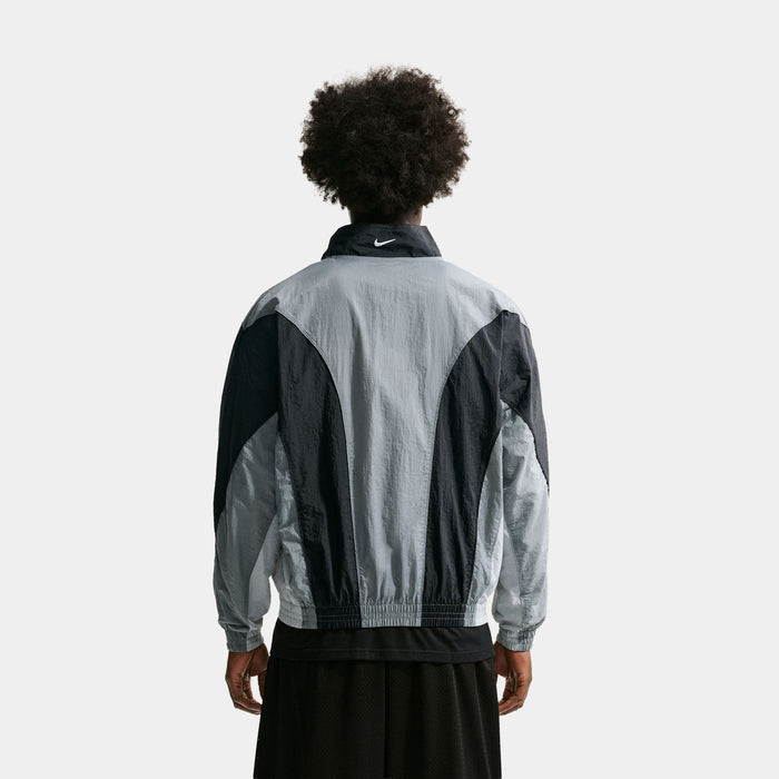Basketball Mens Jacket (Smoke Grey/Black/Light Smoke Grey/White)