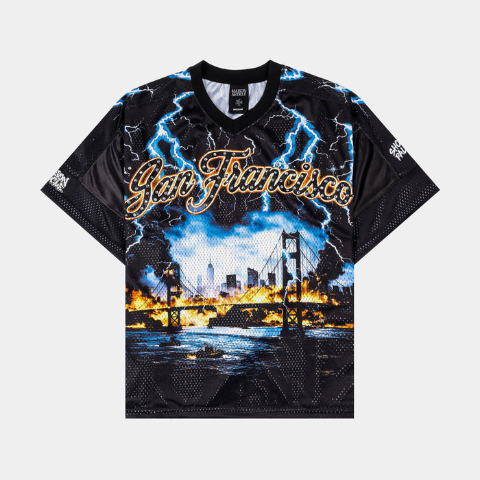 Bay Area Exclusive Mesh Mens Jersey (Black/Orange)