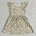 BC0001 Pen Print Girls Back to School Dress