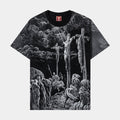 Biblical Washed Mens Short Sleeve Shirt (Black/White)