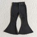 Black Bell bottom jeans   C8-2