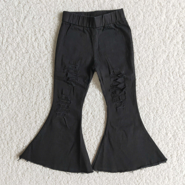 Black Bell bottom jeans   C8-2