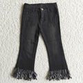 BLACK tassel jeans          D4-30