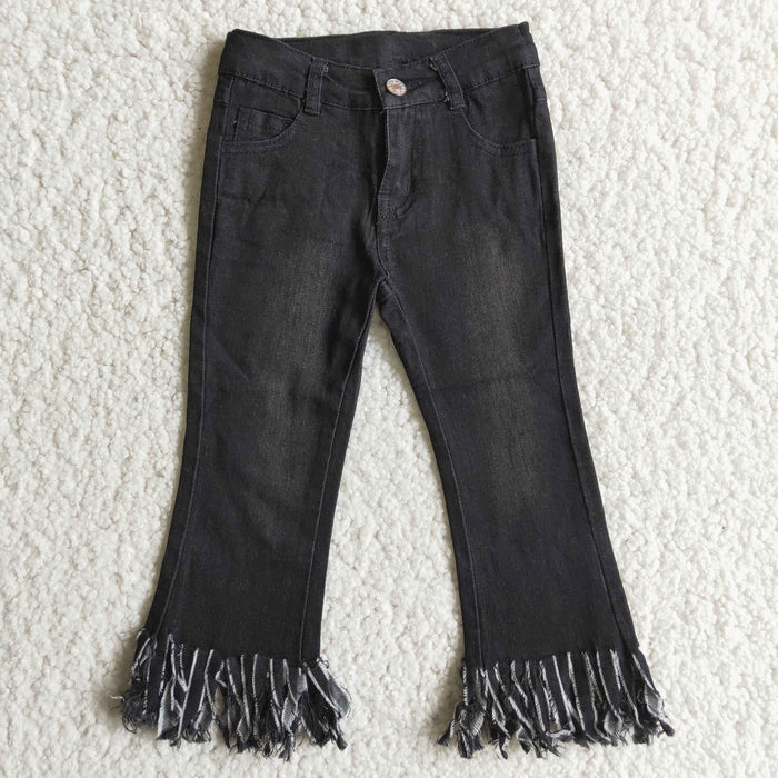 BLACK tassel jeans          D4-30