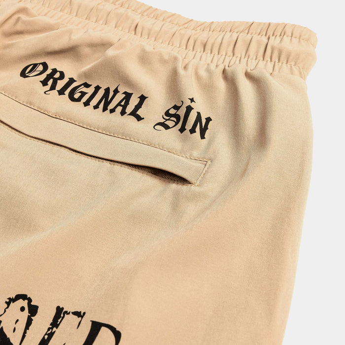 Blessed Hybrid Mens Shorts (Tan/Black)