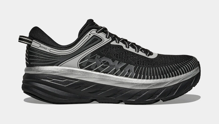 Bondi 7 Mens Running Shoes (Black/Stardust)