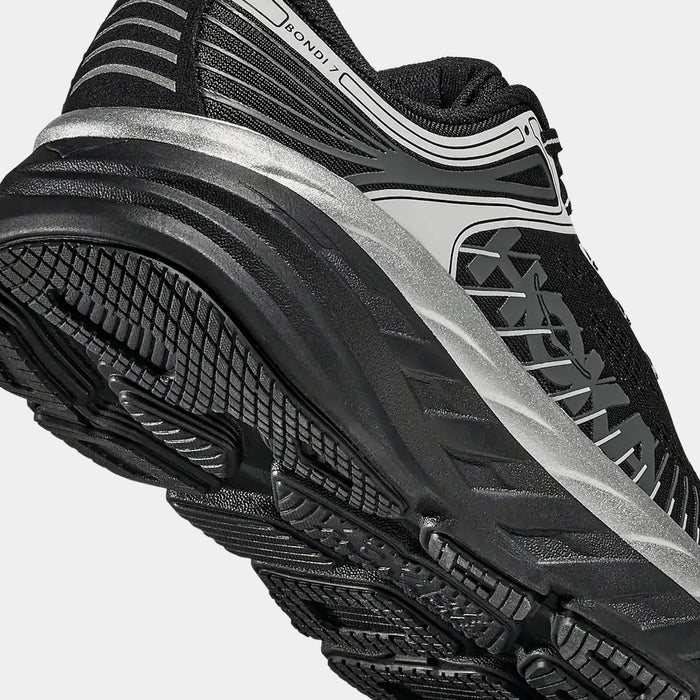 Bondi 7 Mens Running Shoes (Black/Stardust)