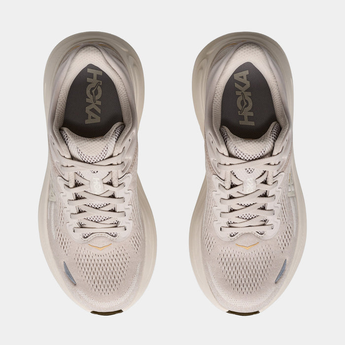 Bondi 9 Womens Running Shoes (River Rock Grey/Alabaster)