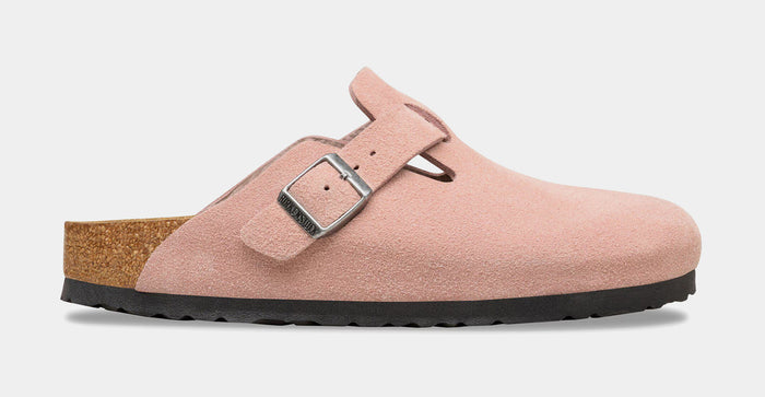Boston Suede Leather Womens Sandals (Pink clay)